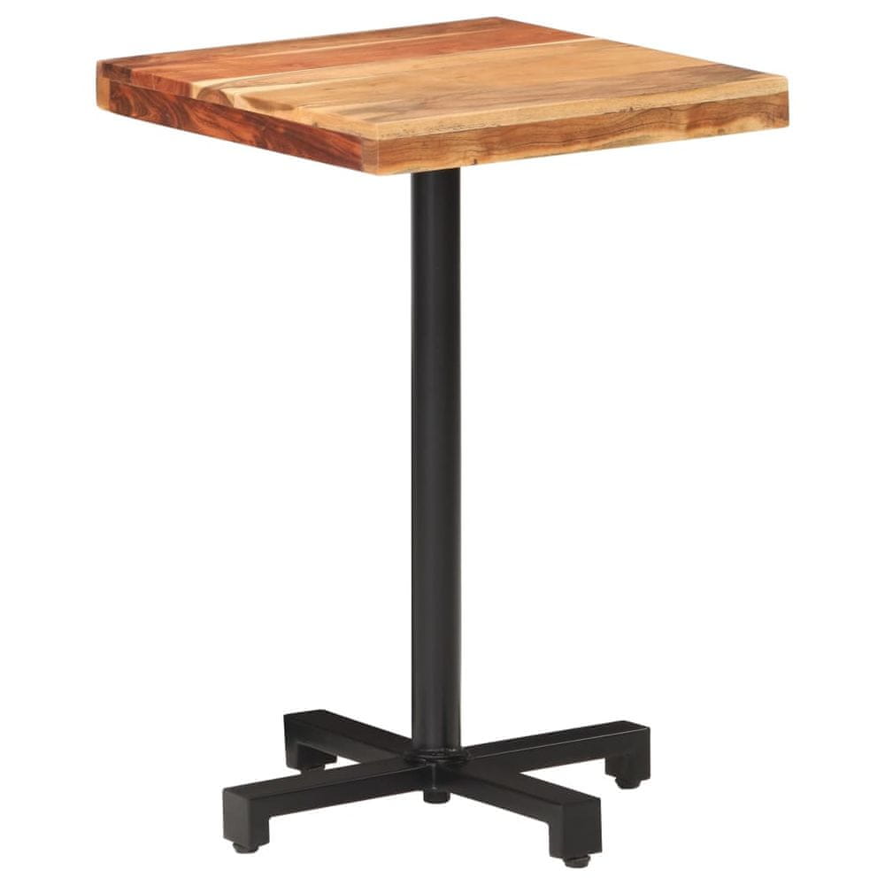Vidaxl Bistro stôl štvorcový 50x50x75 cm akáciový masív